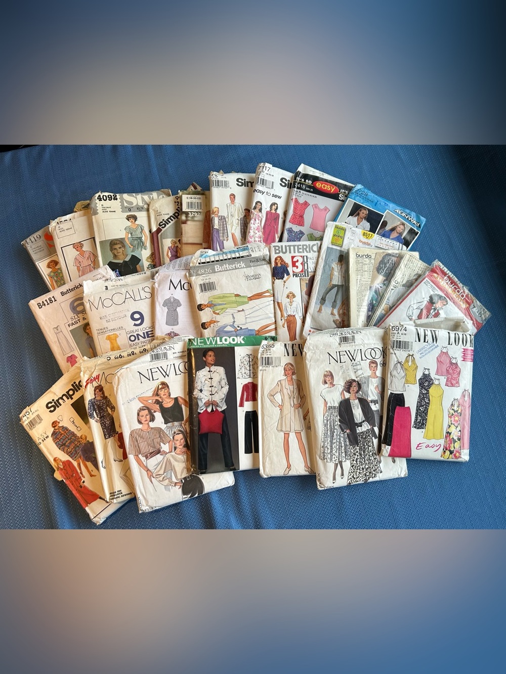 Assorted Vintage Sewing Patterns - Mixed Brands - For junk journaling